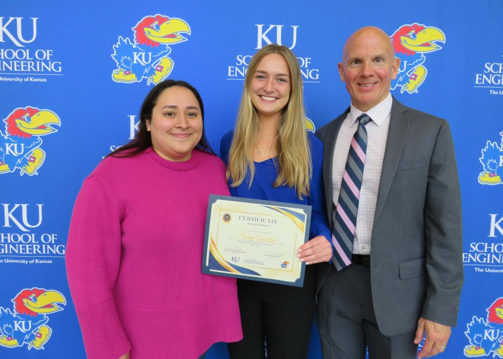 Yuniva Mendoza-Apodaca, Sarah Walsh, and Dr. Mark Shiflett