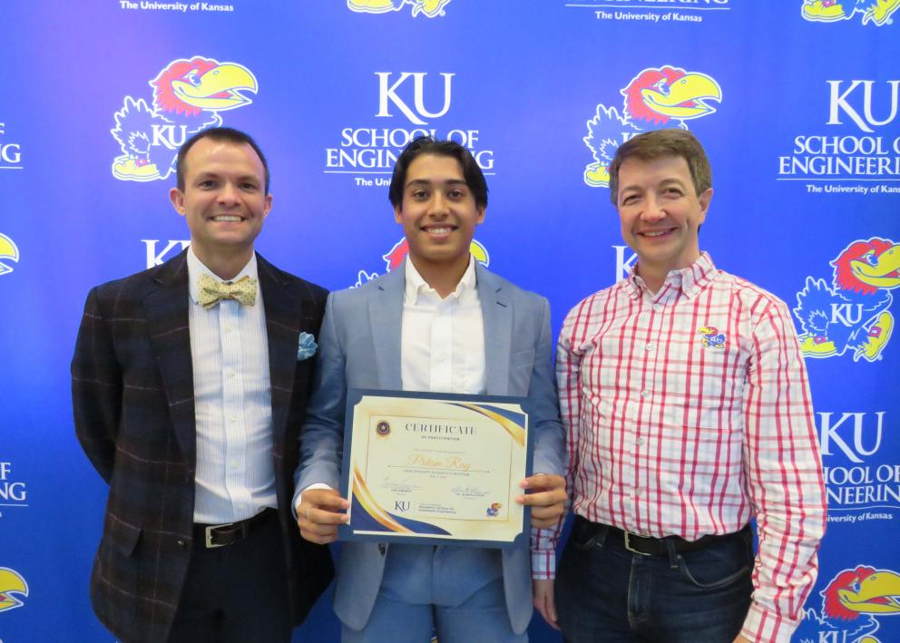 Tom Gonzales, Pritam Ray, and Dr. Alan Allgeier