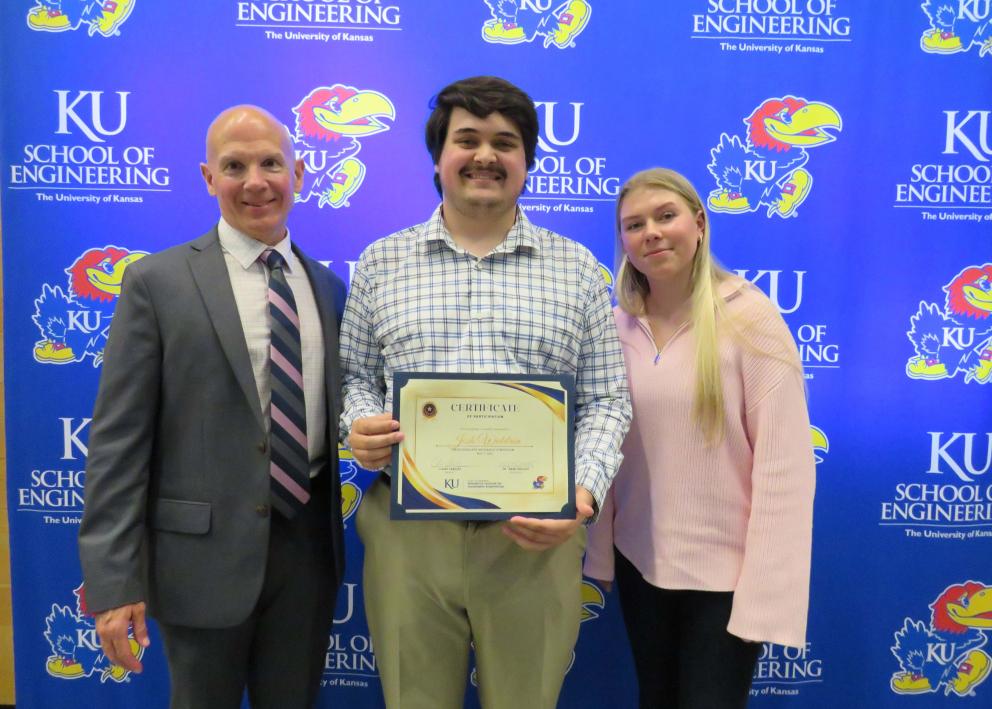 Dr. Mark Shiflett, Josh Waldron and Claire Sabolay