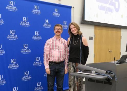 Dr. Alan Allgeier and student