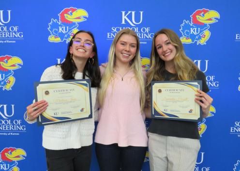 Madison Jones, Claire Sabolay, and Samantha Hazell
